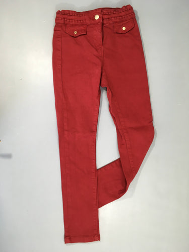 Pantalon rouge détails taille, moins cher chez Petit Kiwi