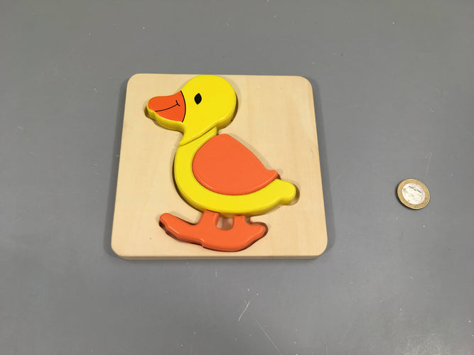 Planche puzzle en bois canard, moins cher chez Petit Kiwi
