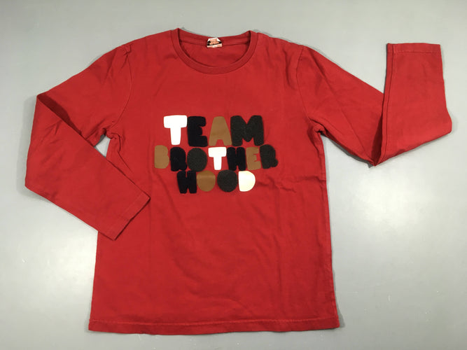 T-shirt m.l rouge team brotherhood, moins cher chez Petit Kiwi