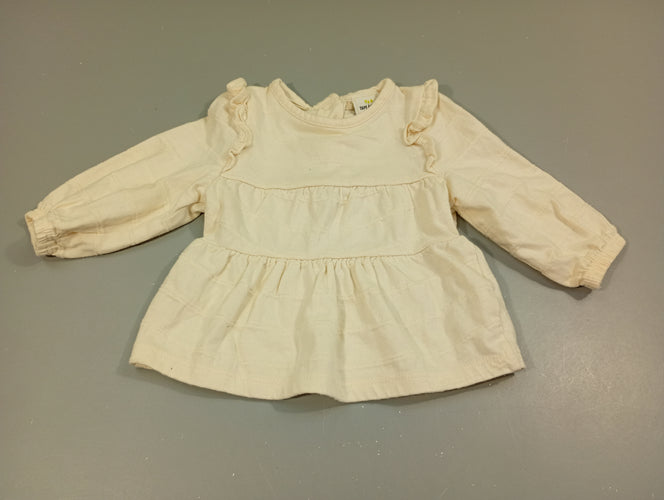 Blouse m.l écru texturé, moins cher chez Petit Kiwi