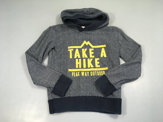 Sweat à capuche gris Take a Hike, moins cher chez Petit Kiwi