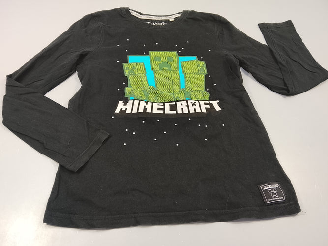 T-shirt m.l noir " Minecraft", légères taches à la manche, moins cher chez Petit Kiwi