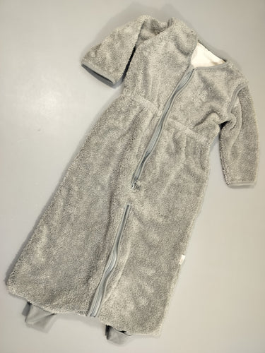 Sac de couchage ml amovibles velours gris 75-100cm, moins cher chez Petit Kiwi