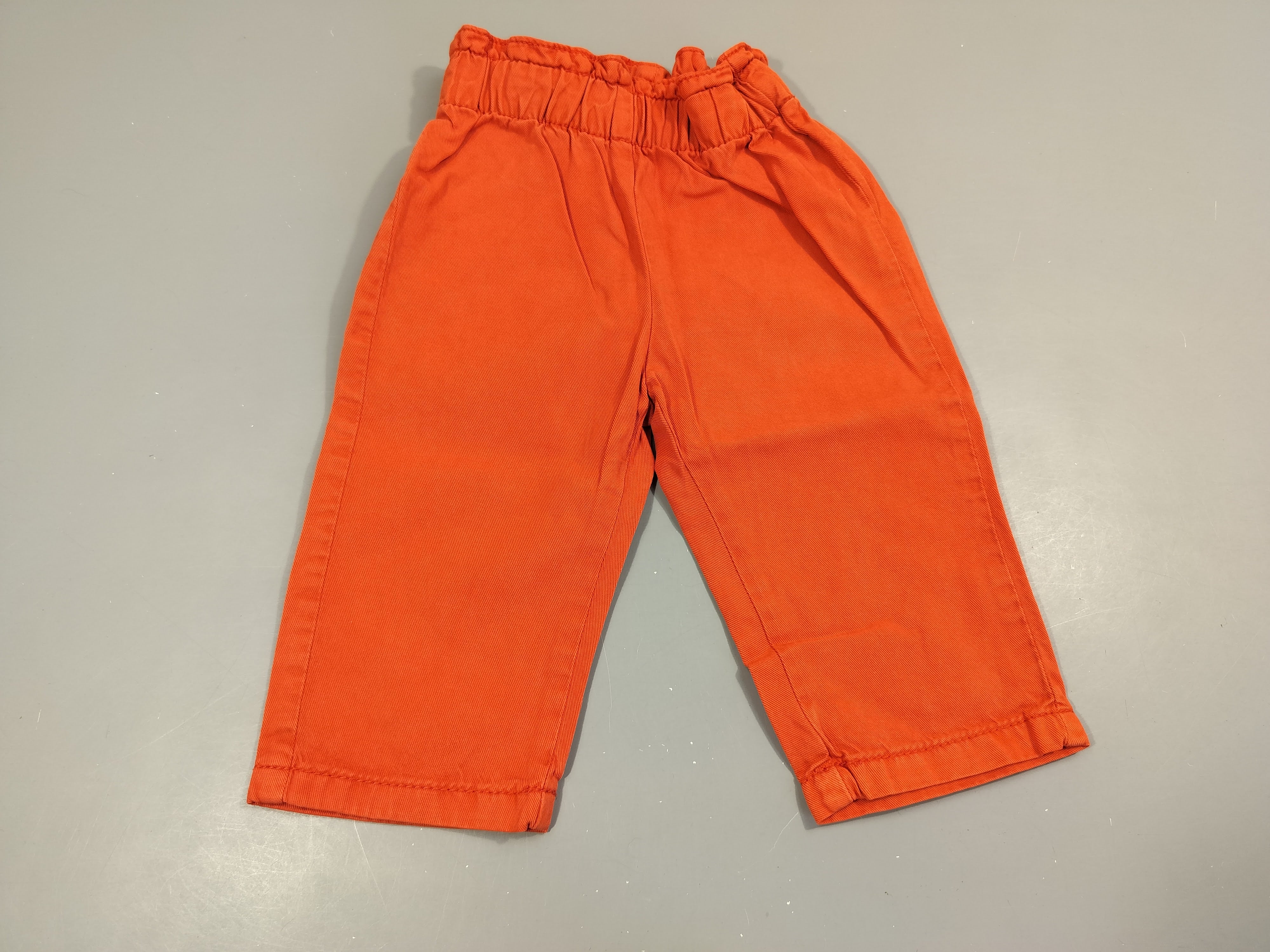 Pantalon rouge orangé , taille élastique