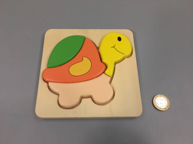 Planche puzzle en bois tortue, moins cher chez Petit Kiwi