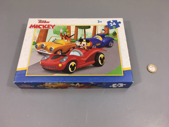 Puzzle Mickey, 24pcs, +3a - complet, moins cher chez Petit Kiwi