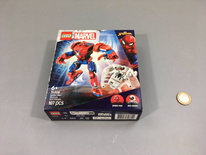 NEUF Spiderman mecha vs Anti-Venom, 76308, +6a, moins cher chez Petit Kiwi