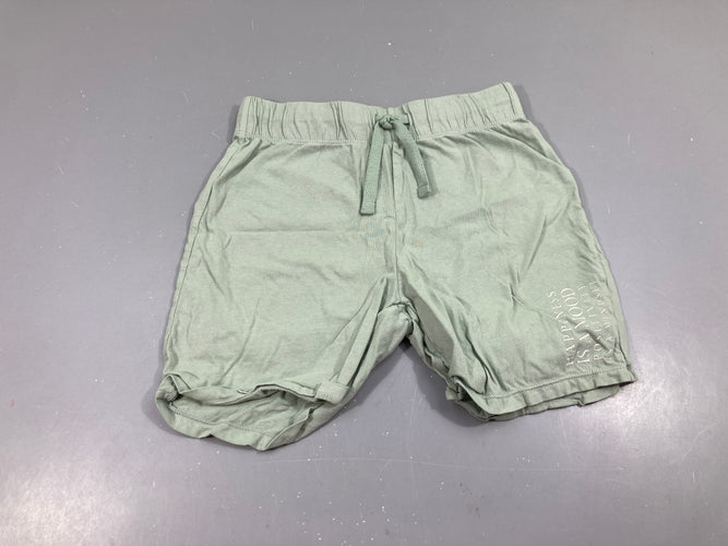 Bermuda jersey vert, moins cher chez Petit Kiwi