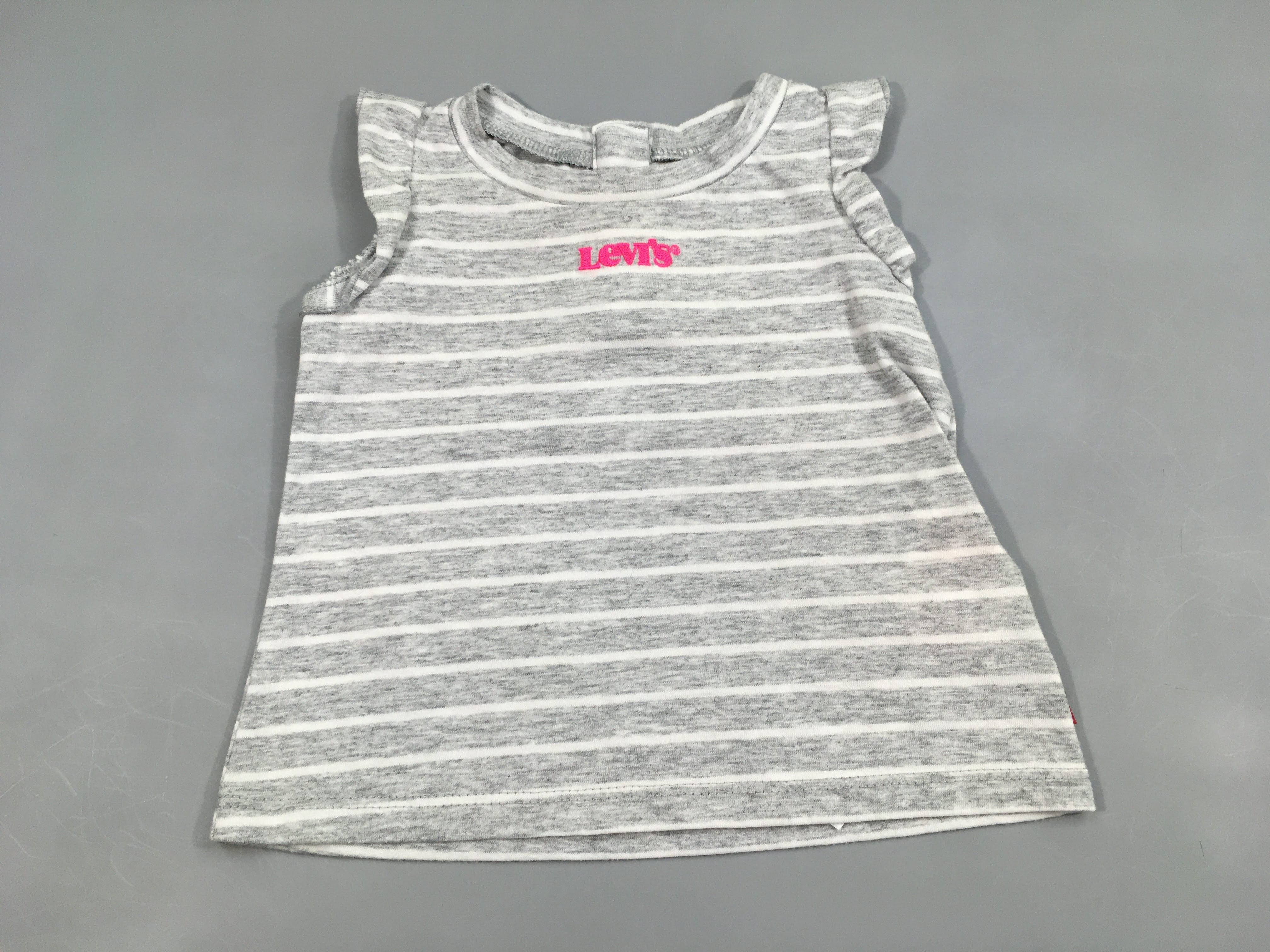 T-shirt m.c gris rayé blanc levi's