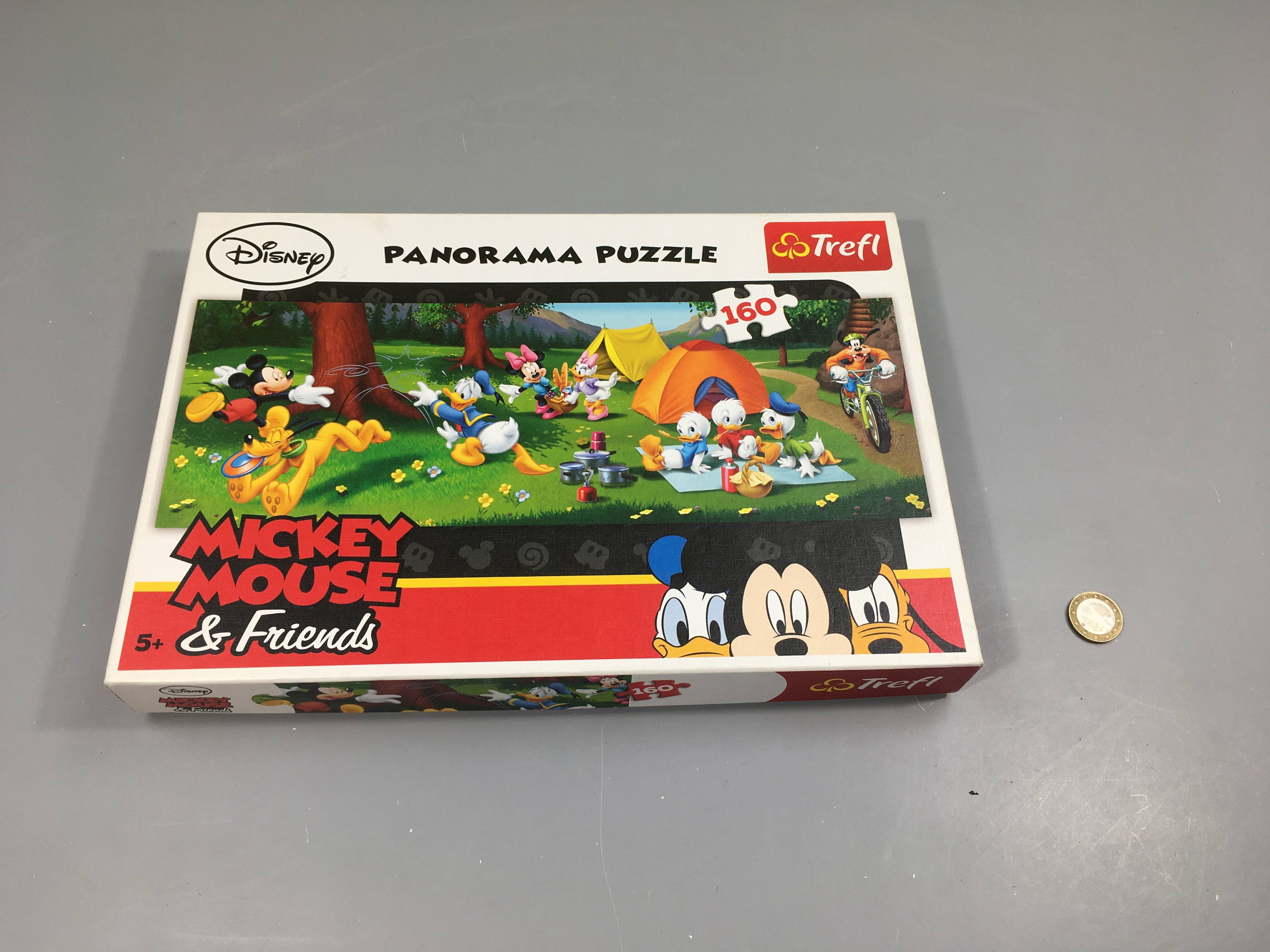 Puzzle panorama Mickey, 160pc, +5a