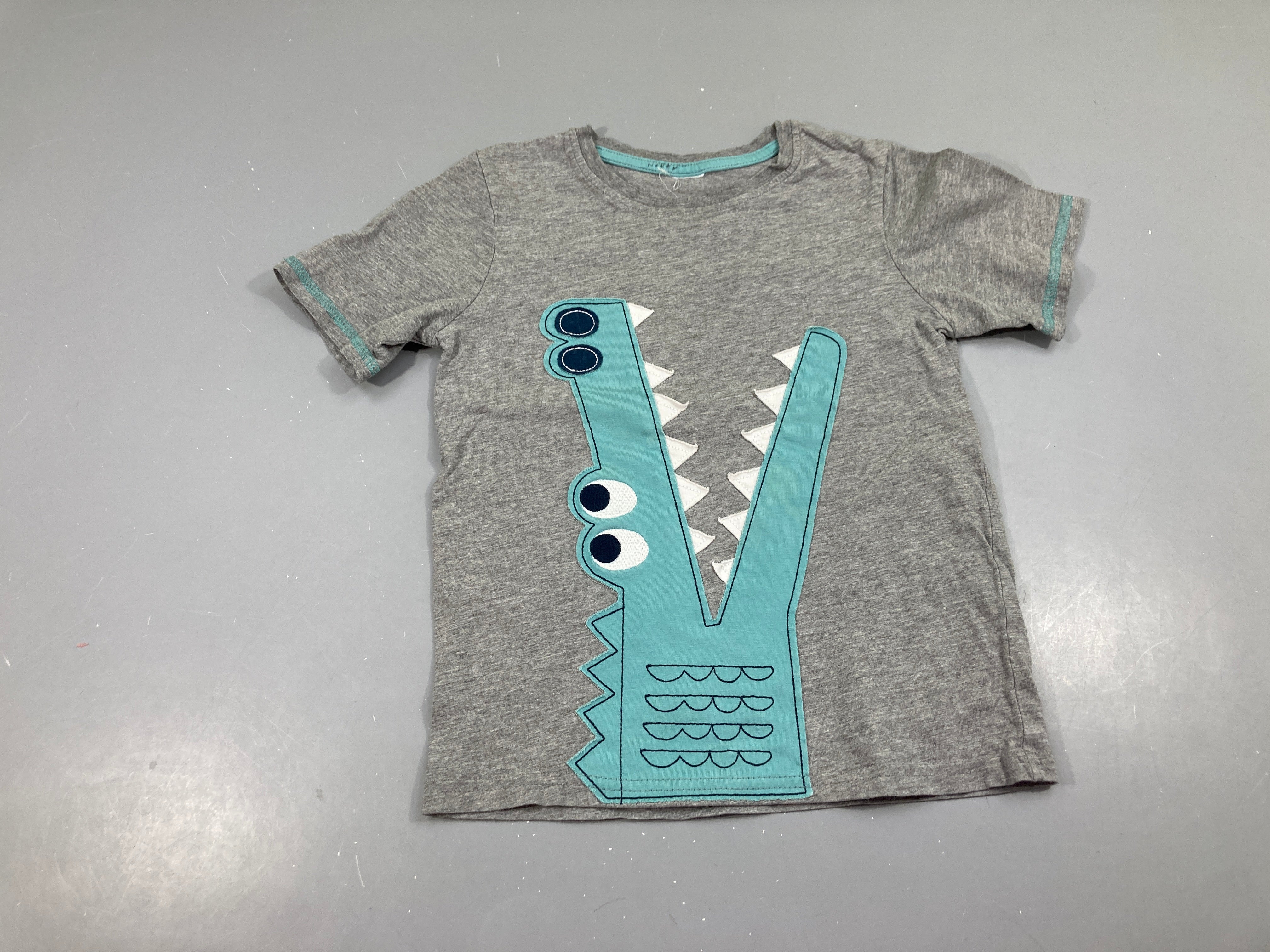 T-shirt m.c gris chiné croco