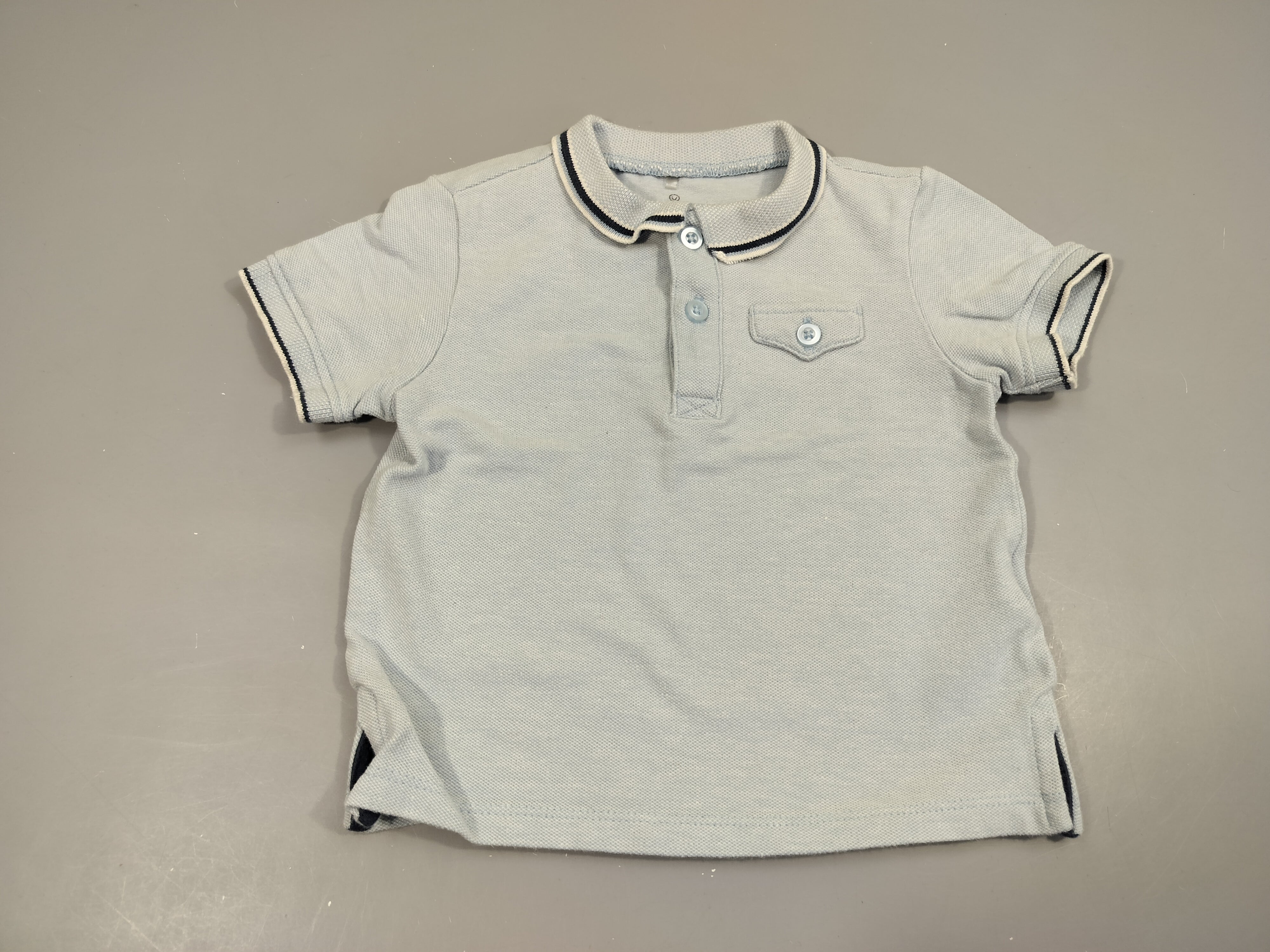 Polo m.c bleu clair  96% coton 4 % élasthanne