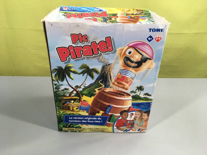 Pic pirate! 4+, boite abimée, une épée un peu tordue, mais n'empêche pas le jeu, moins cher chez Petit Kiwi