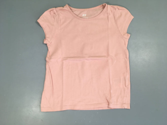 T-shirt m.c rose pâle, moins cher chez Petit Kiwi