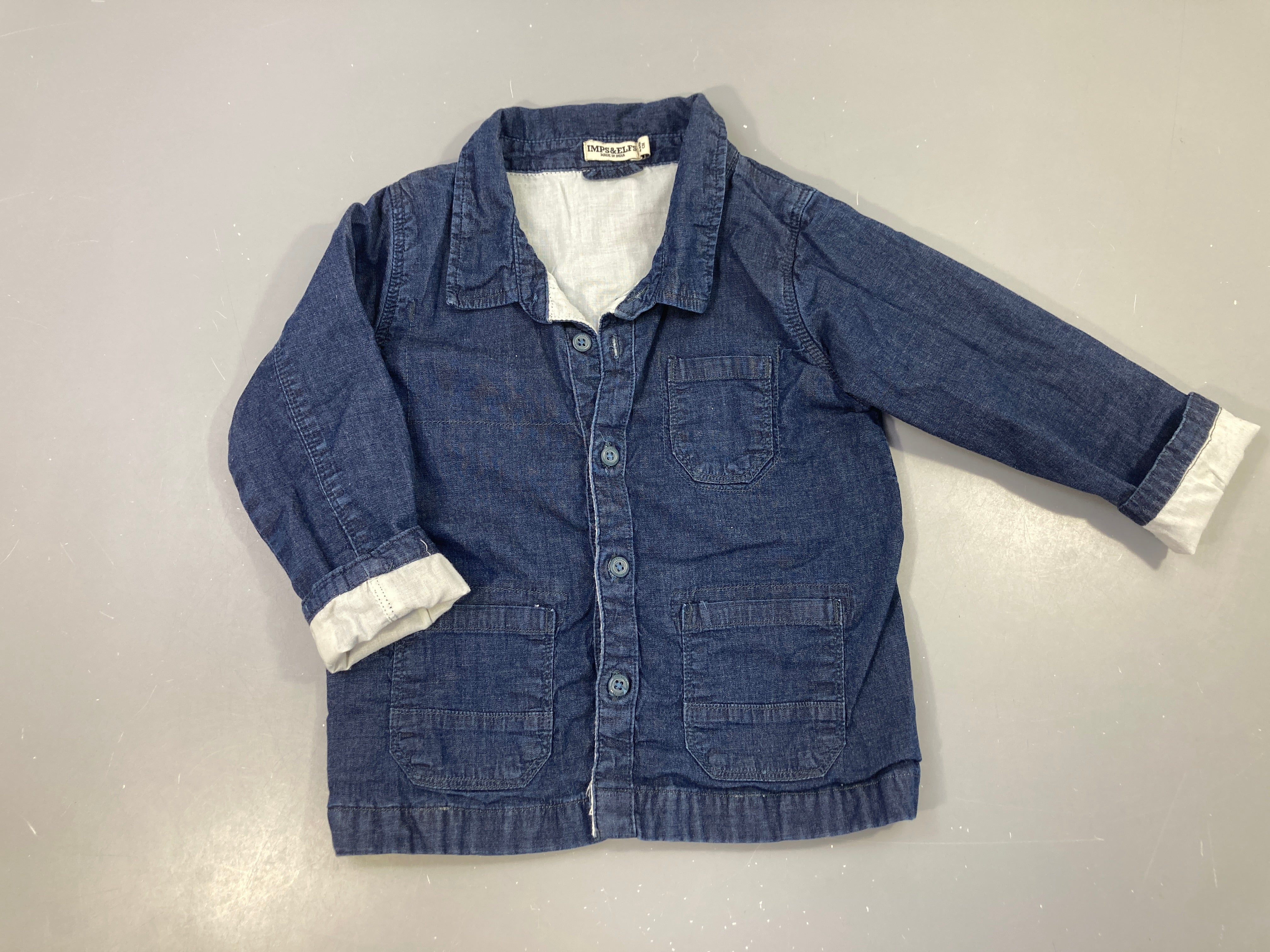 Veste légère Denim doublée jersey
