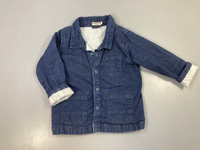 Veste légère Denim doublée jersey, moins cher chez Petit Kiwi