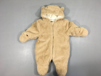 Combinaison Pilote peluche beige doublée polar