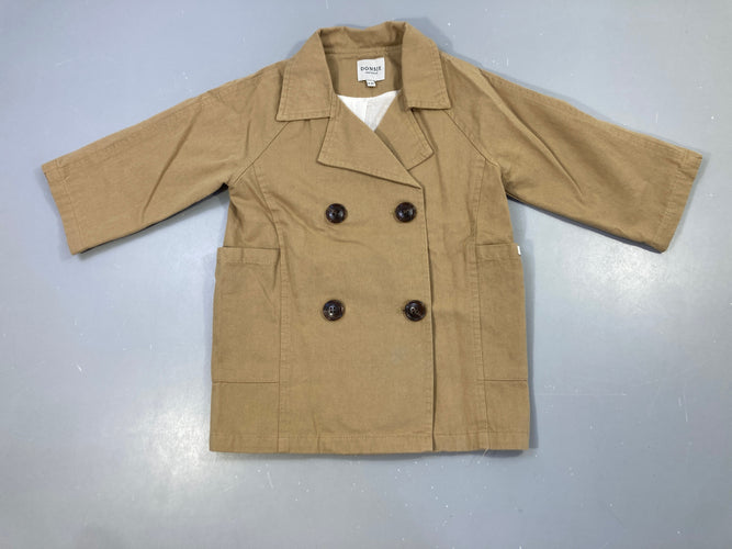 Trench-coat à double boutonnage beige-Donsje Amsterdam, moins cher chez Petit Kiwi