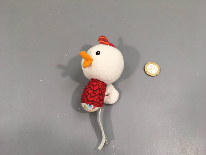 Mini hochet poule Ophélie, moins cher chez Petit Kiwi