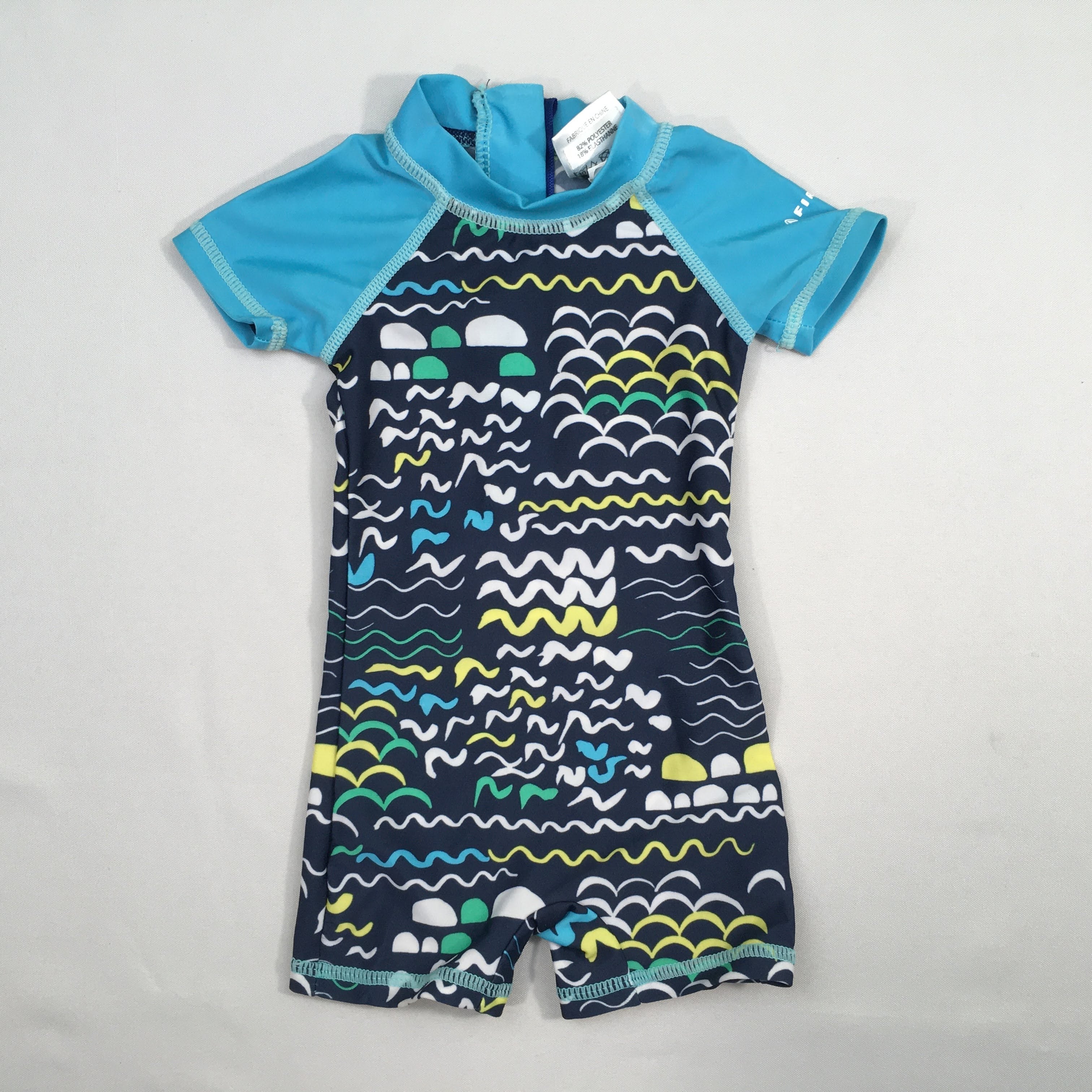 Combinaison anti-Uv bleu vagues Firefly