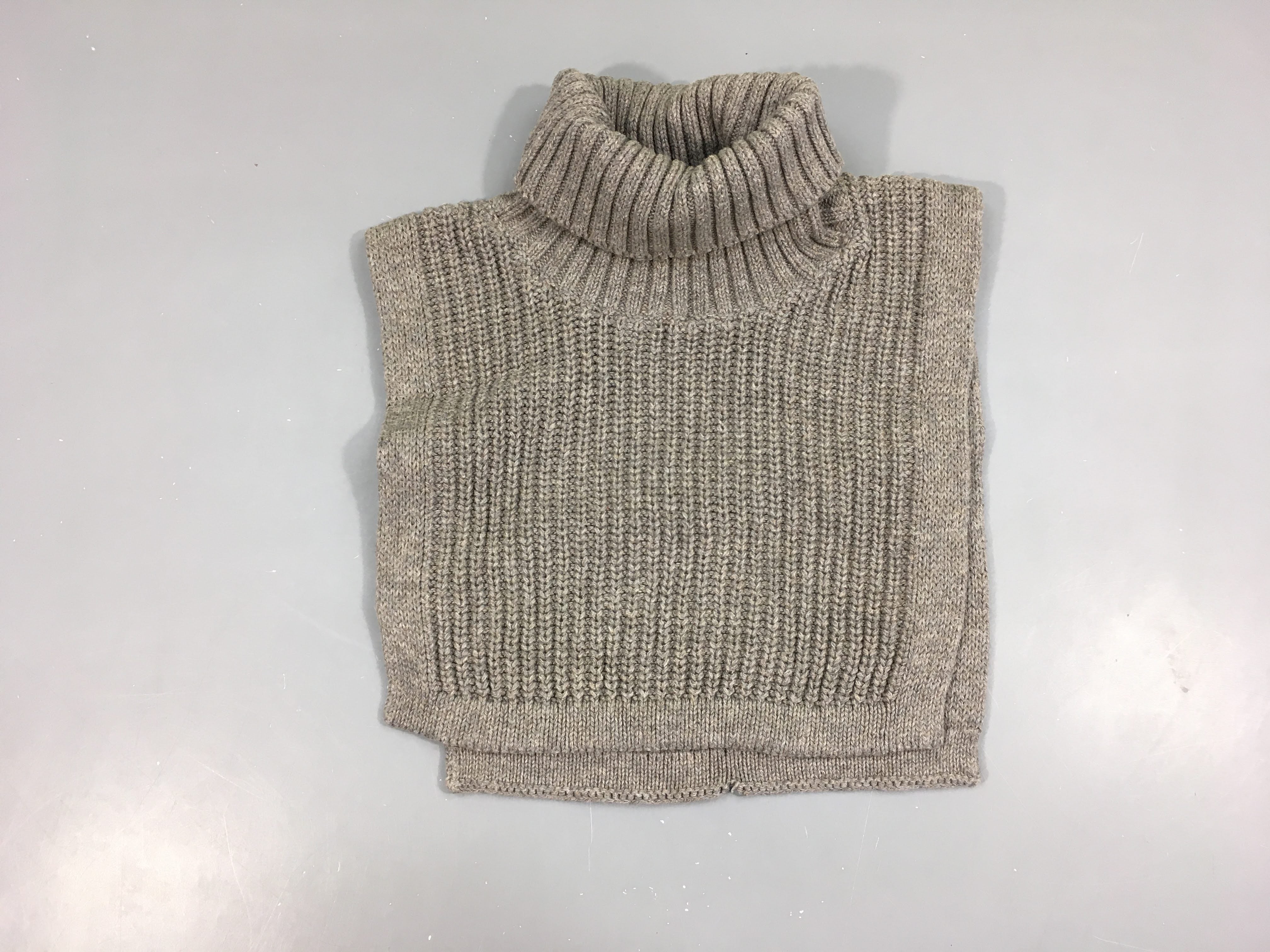 Cache-cou col roulé gris, TU