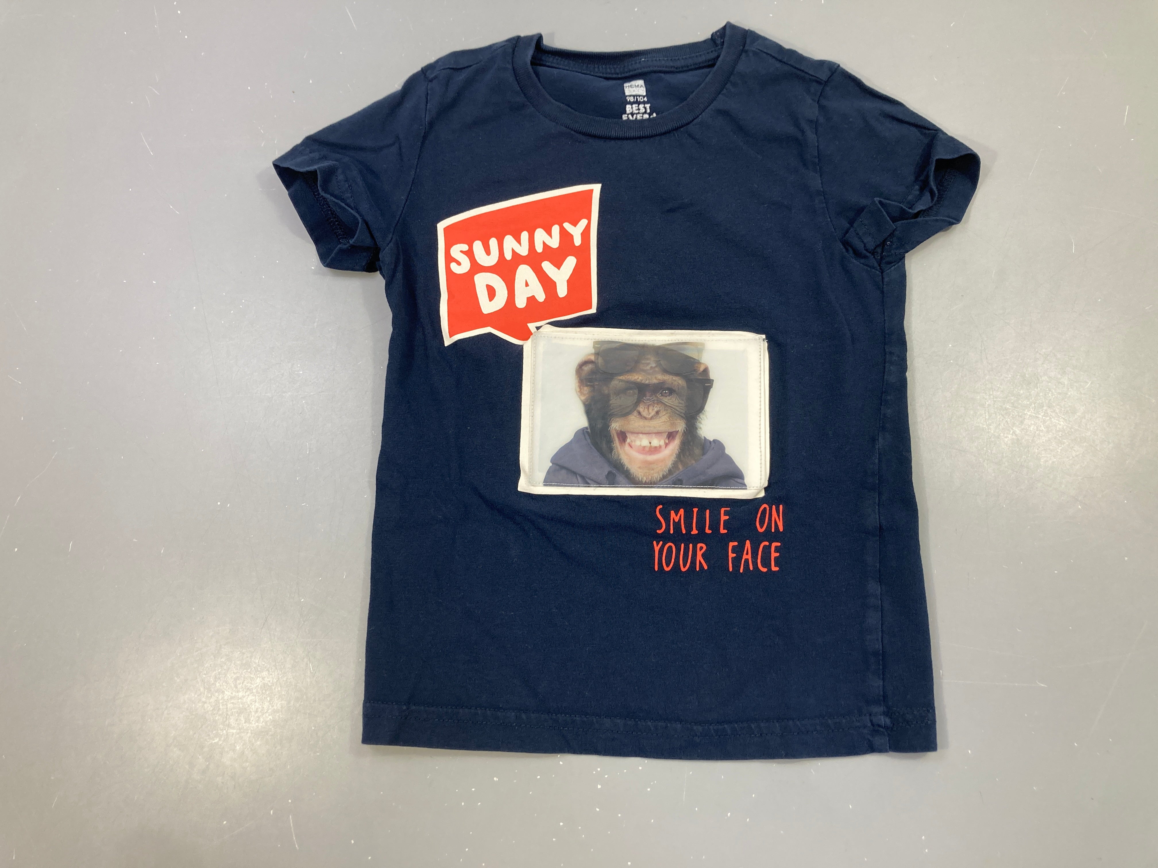 T-shirt m.c bleu foncé Sunny Day