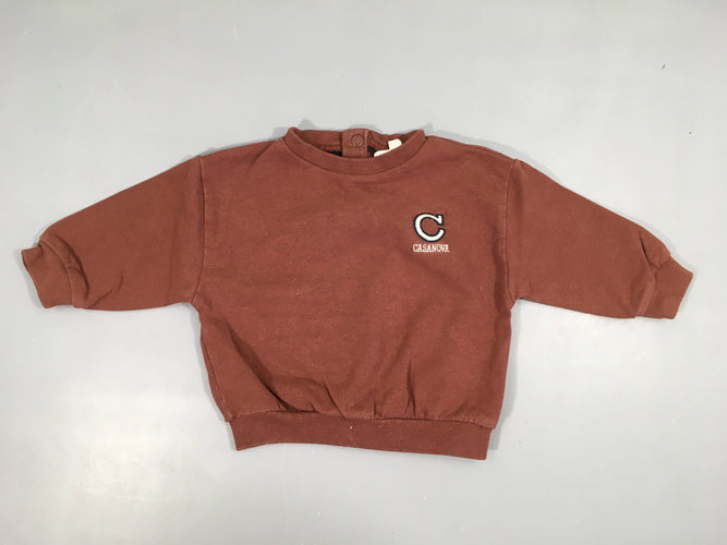 Sweat brun  C casanova, moins cher chez Petit Kiwi