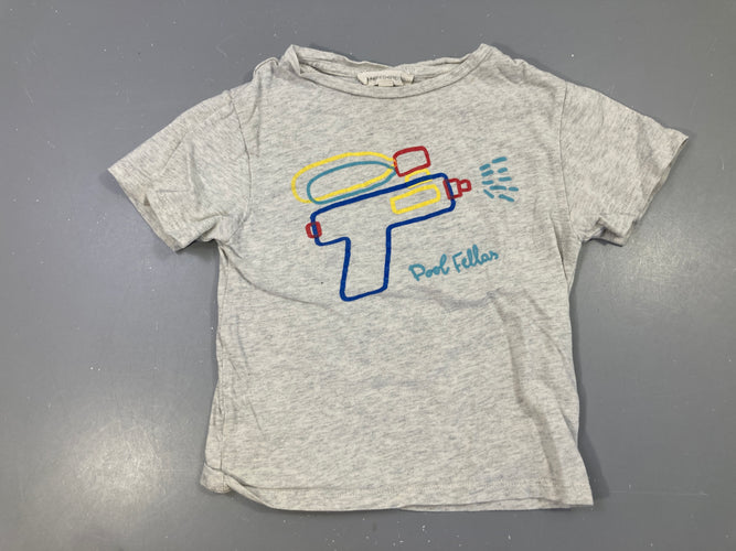 T-shirt m.c gris Outils, moins cher chez Petit Kiwi