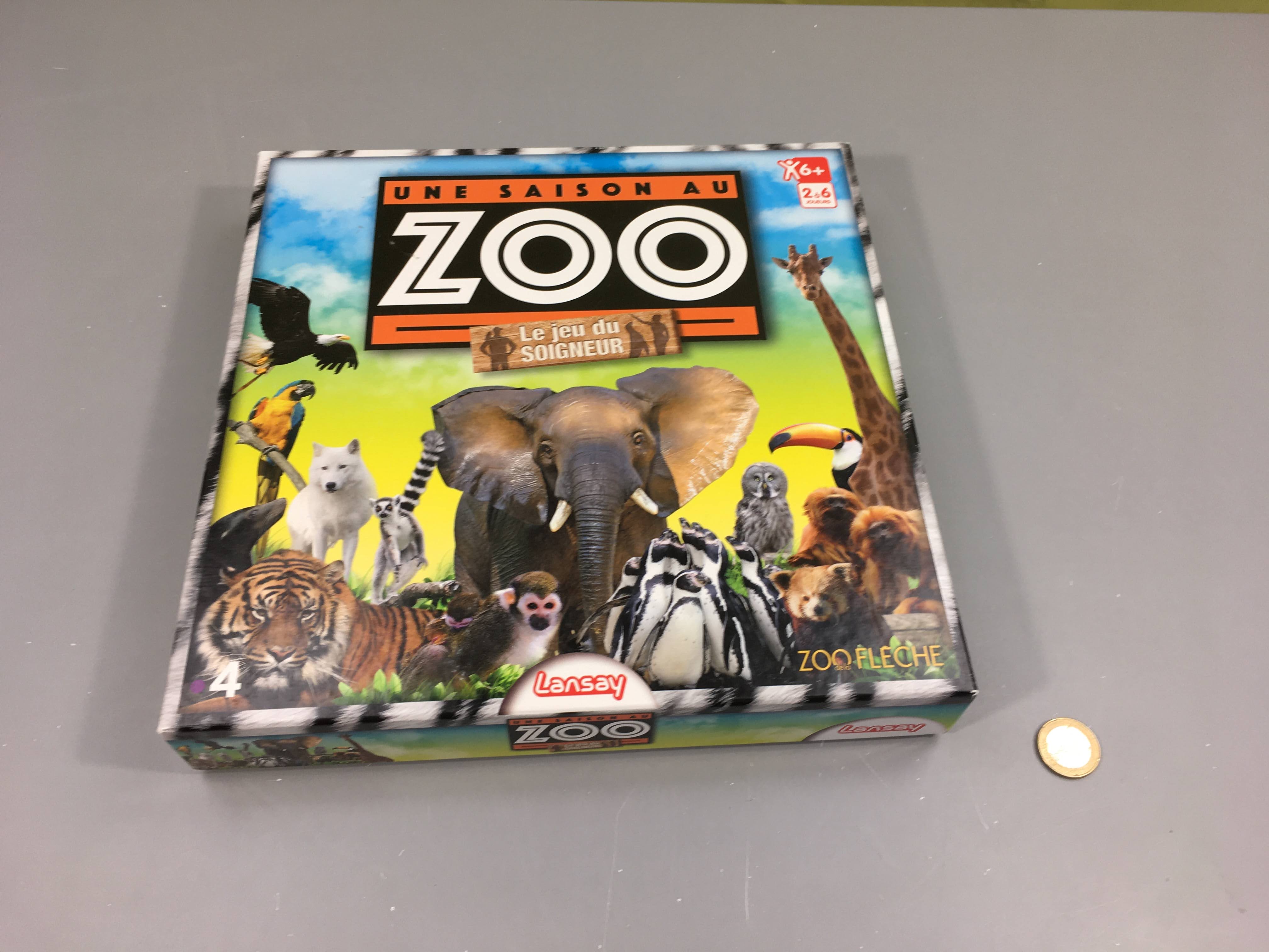 Une saison au zoo le jeu du soigneur 6+, manque 1 carte chance