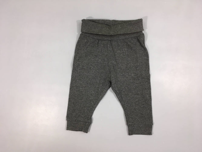 Pantalon jersey gris foncé chiné, moins cher chez Petit Kiwi