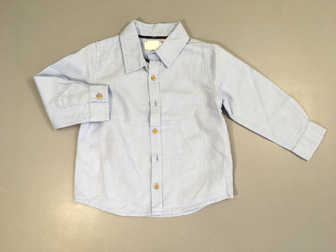 Chemise m.l bleu clair, moins cher chez Petit Kiwi