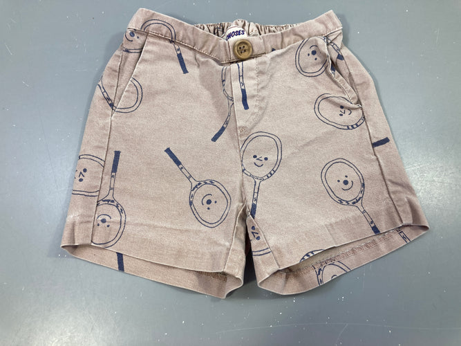 Bermuda beige rosé raquettes-Bobo  choses, moins cher chez Petit Kiwi
