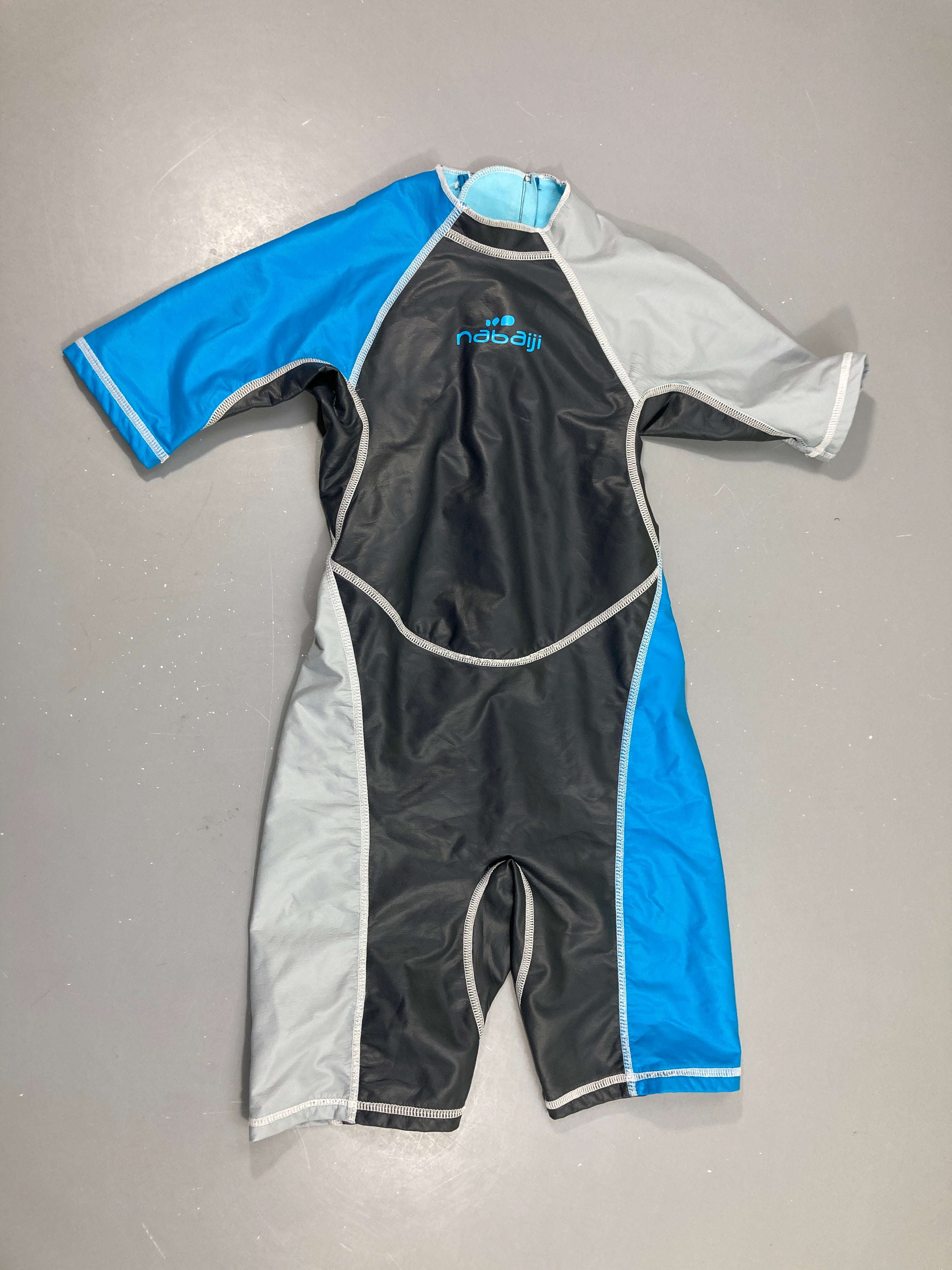 Combi néoprène anti-froid bleu-gris Nabaiji