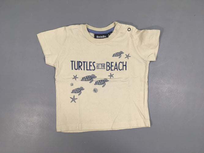 T-shirt m.c blanc Turtles, moins cher chez Petit Kiwi