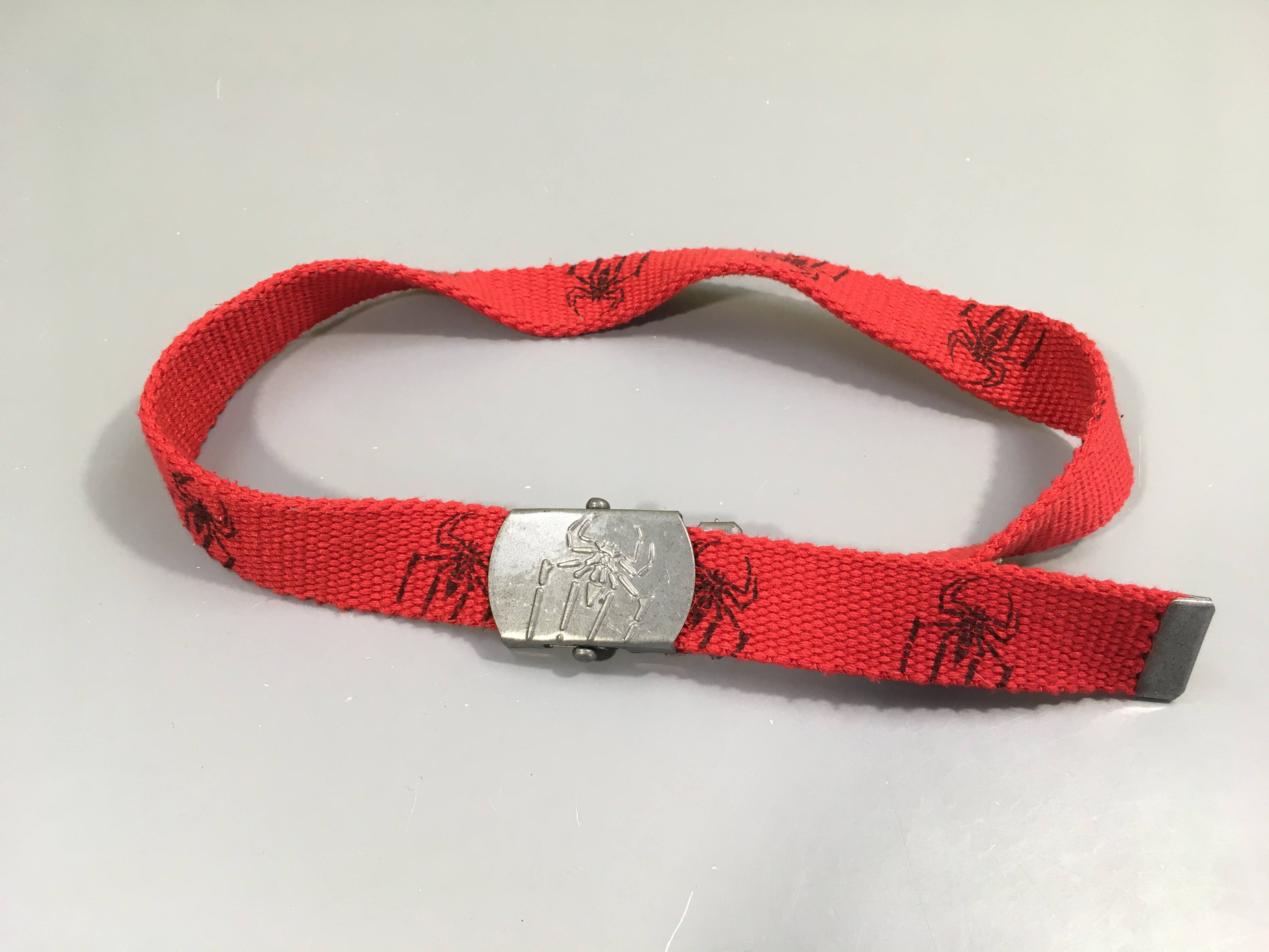 Ceinture textile rouge Spiderman