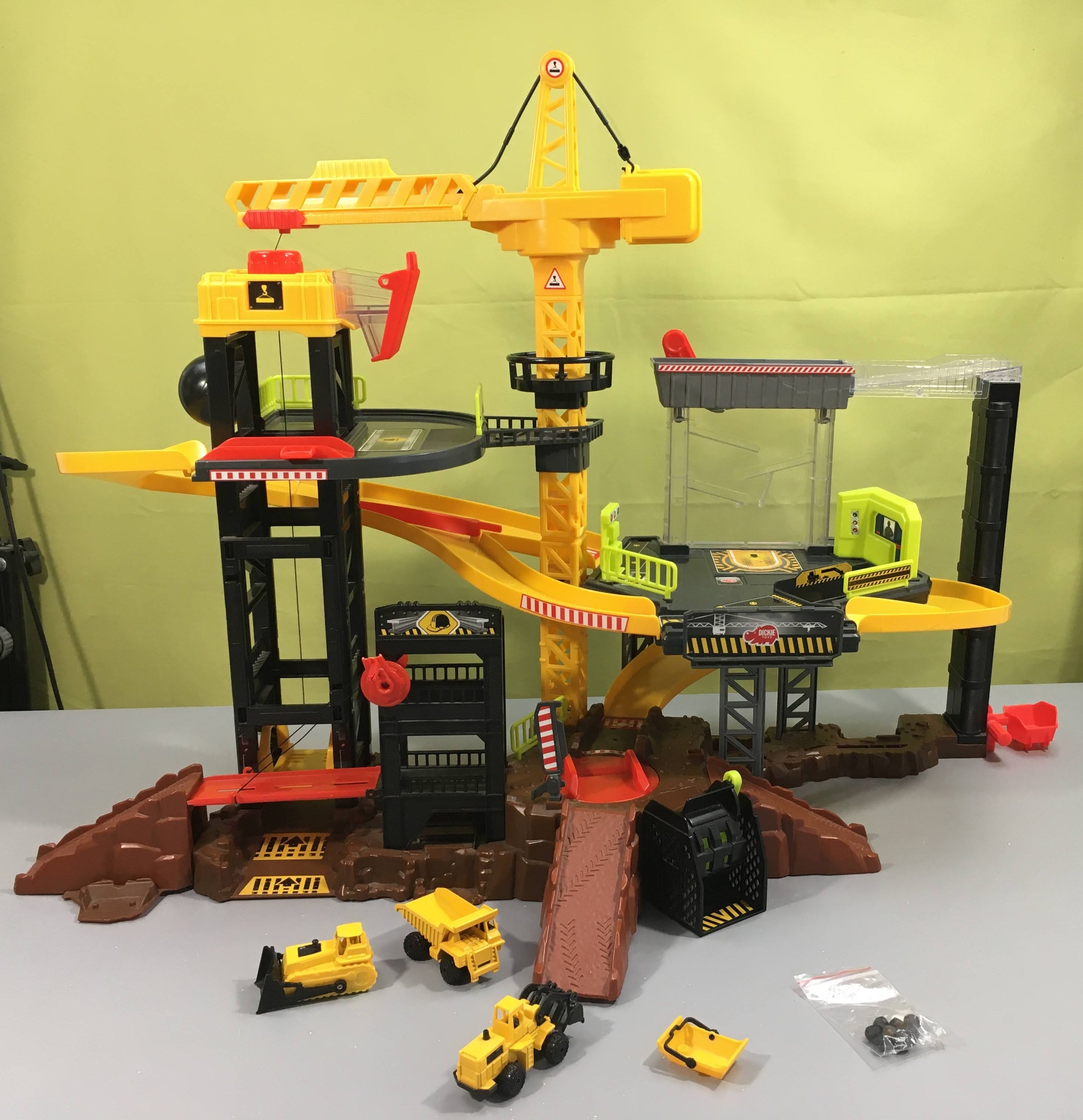 Dickie toys construction Grue sonore et lumineuse-Complet et fonctionne