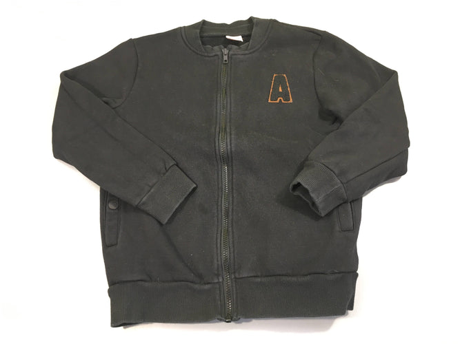Sweat noir zippé A, moins cher chez Petit Kiwi