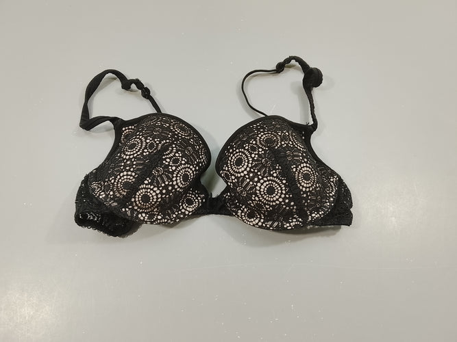 Soutient-gorge  Etam N°5 en dentelle noir et beige  (pas de taille indiquée), moins cher chez Petit Kiwi