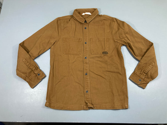 Chemise m.l épaisse brune, moins cher chez Petit Kiwi