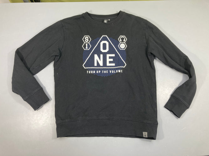 Sweat noir One, moins cher chez Petit Kiwi