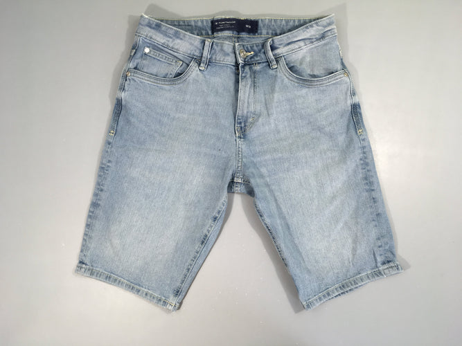 Bermuda en jean clair W 31, moins cher chez Petit Kiwi