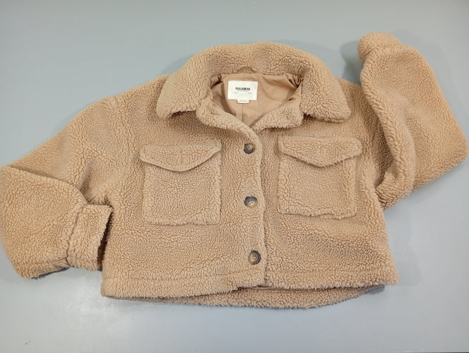 Veste moutonnée  beige, moins cher chez Petit Kiwi