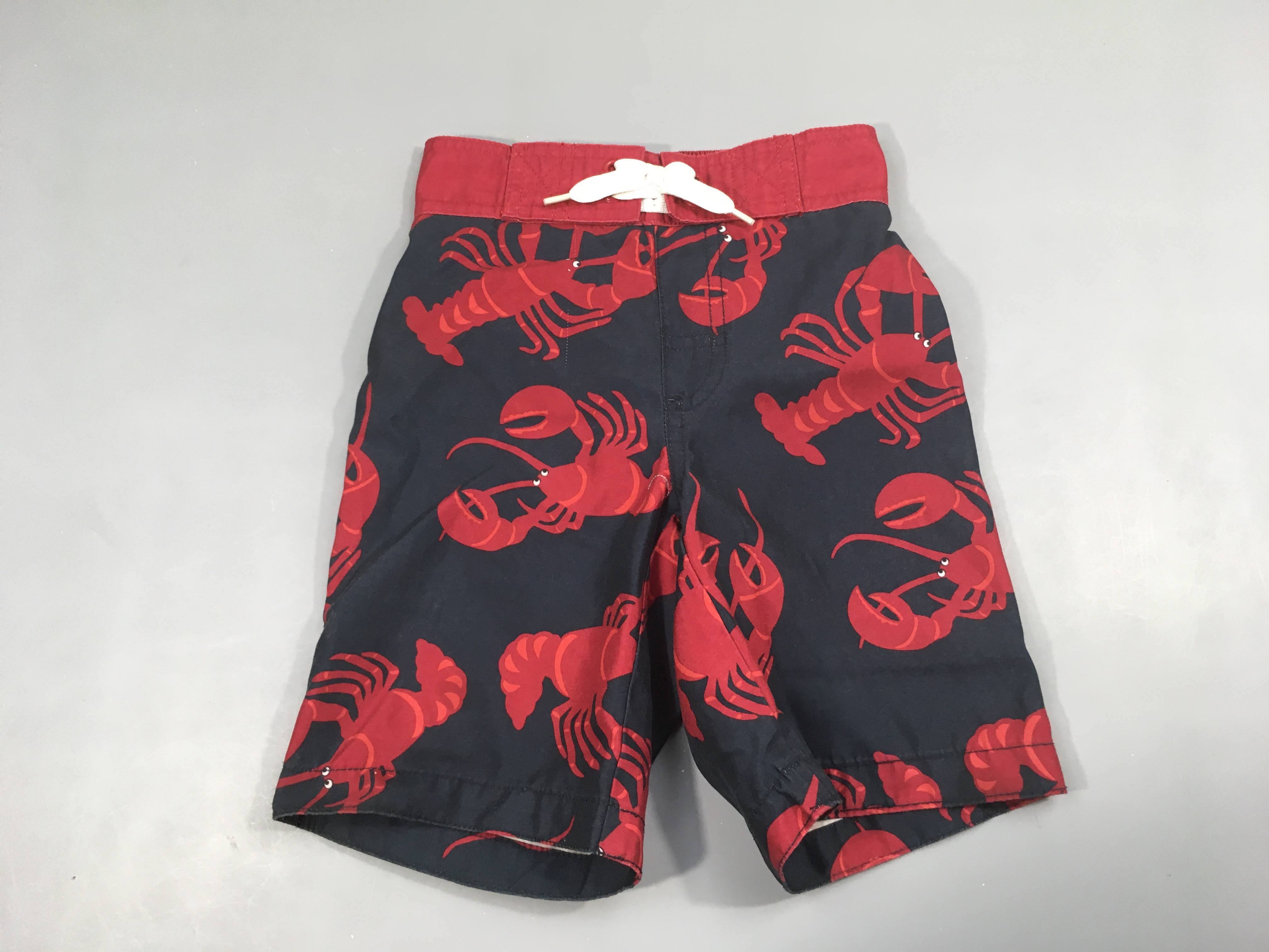 Maillot short bleu marine crabes rouges, Gymboree