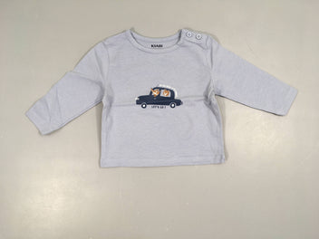 T-shirt m.l bleu Animaux voiture