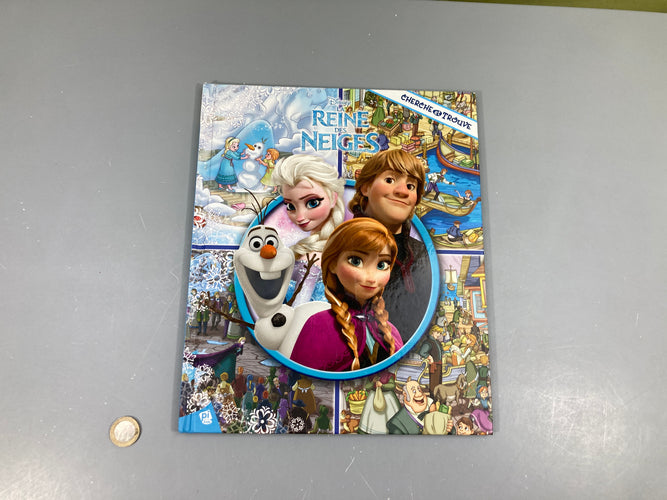 Cherche et trouve La reine des neiges-Couverture un peu griffée, moins cher chez Petit Kiwi