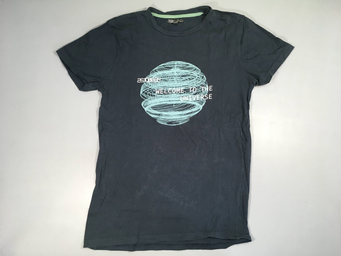 T-shirt m.c bleu tour.billon Welcome, moins cher chez Petit Kiwi