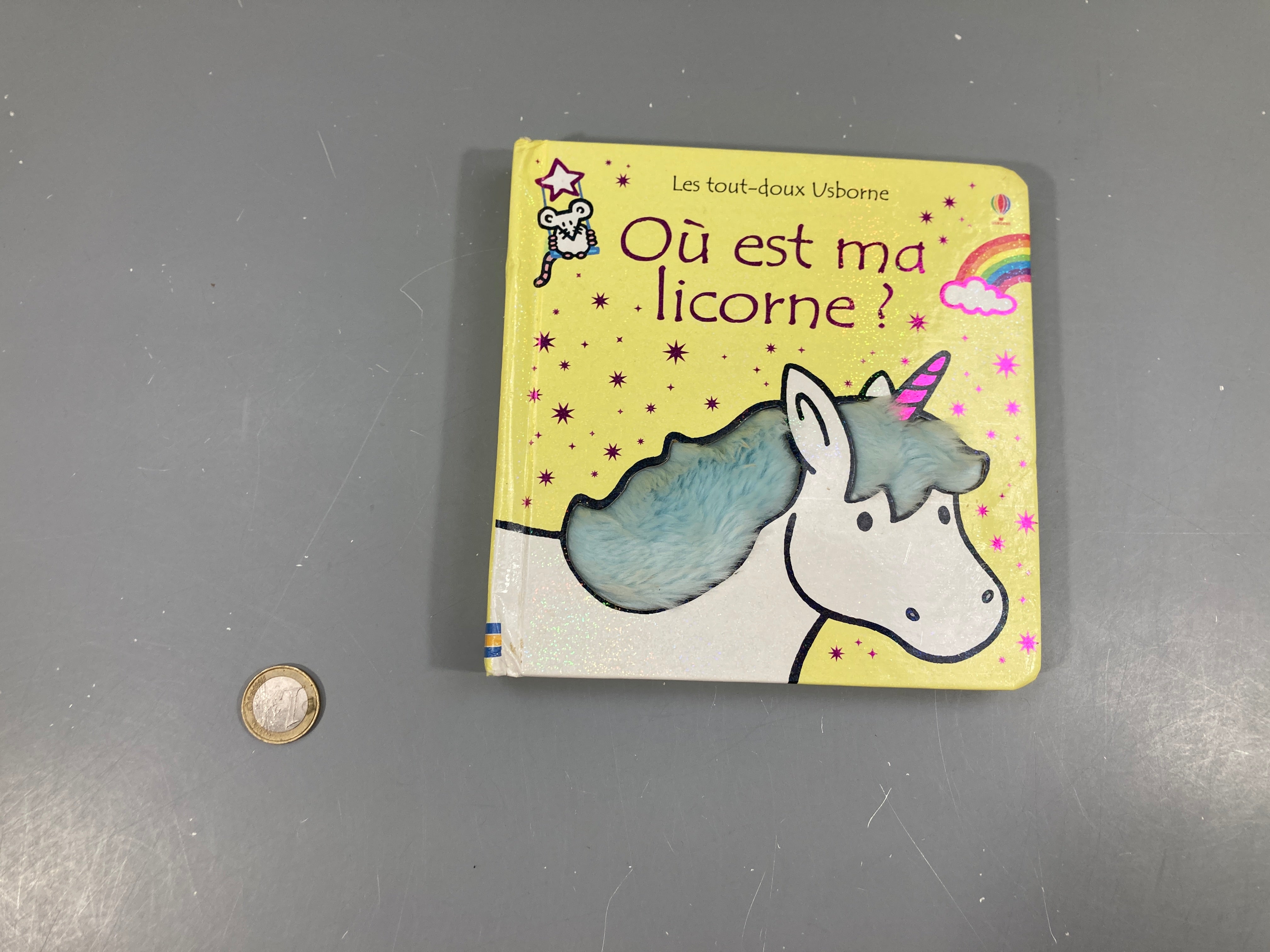 Où est ma licorne? Un peu taché
