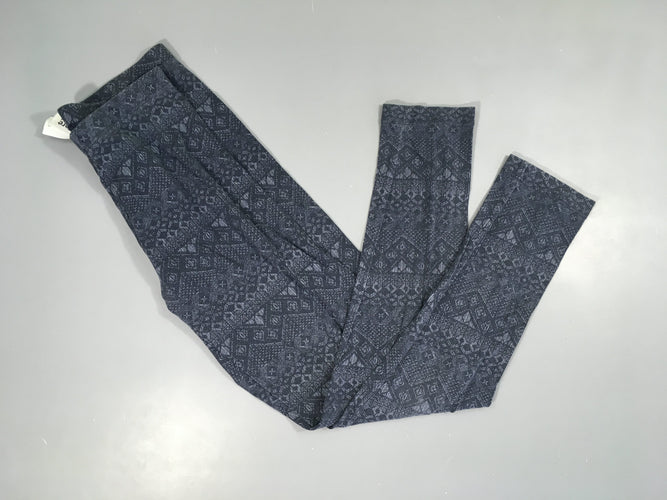 Legging bleu motifs losanges, moins cher chez Petit Kiwi