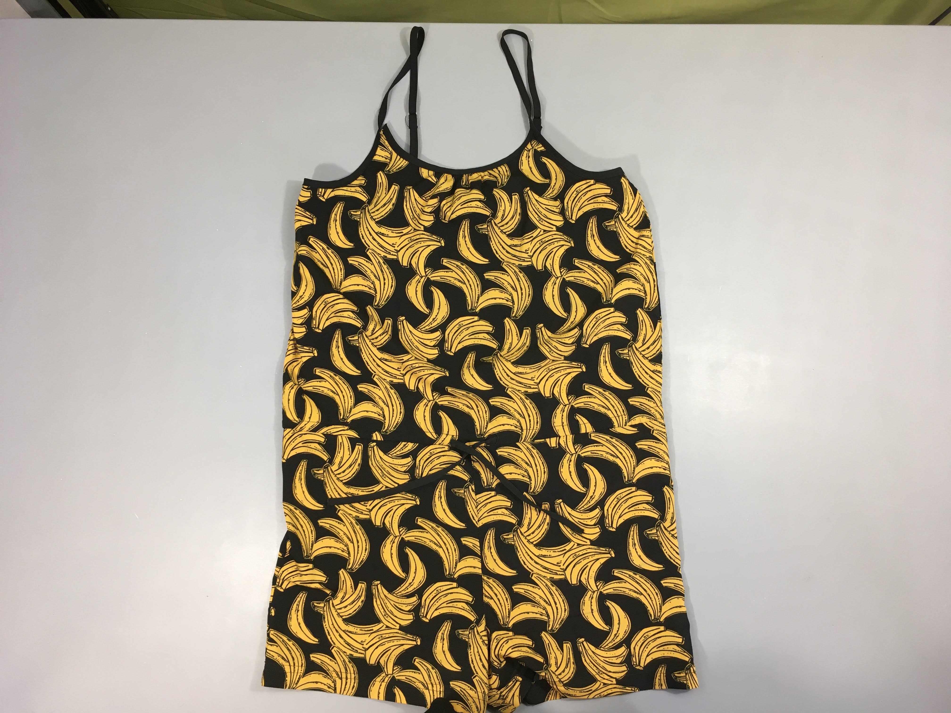 Combishort noire bananes