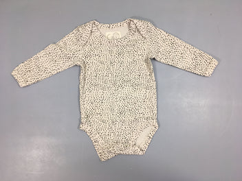 Body ml beige pois noirs